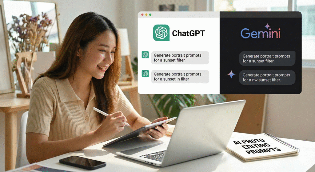 ChatGpt And Google Gemini Girls Ai Photo Editing Prompts